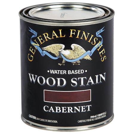 General Finishes 1 Qt Cabernet Wood Stain Water-Based Penetrating Stain WZQT
